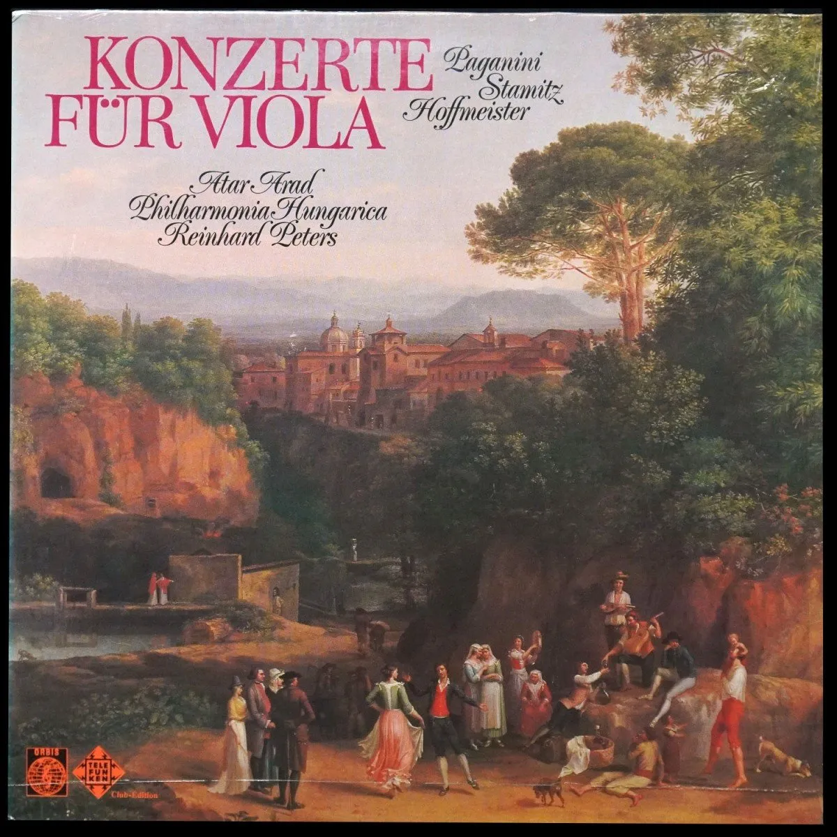 LP Reinhard Peters — Paganini: Konzerte Fur Viola (клубное издание) фото