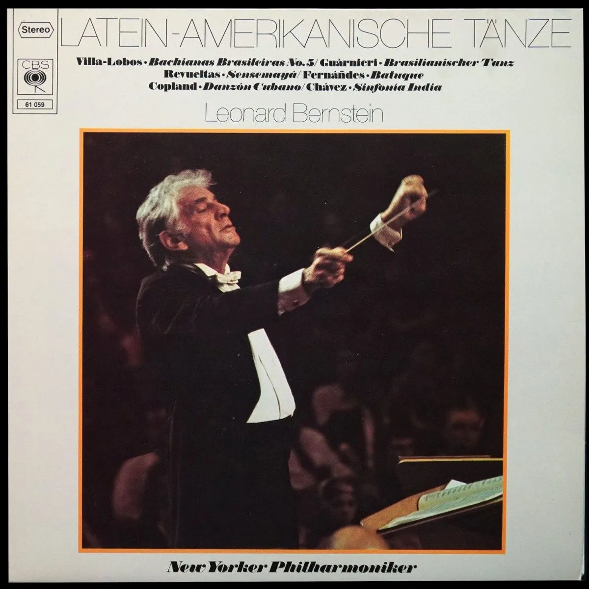LP Leonard Bernstein — Villa-Lobos: Latein - Amerikanische Tanze фото