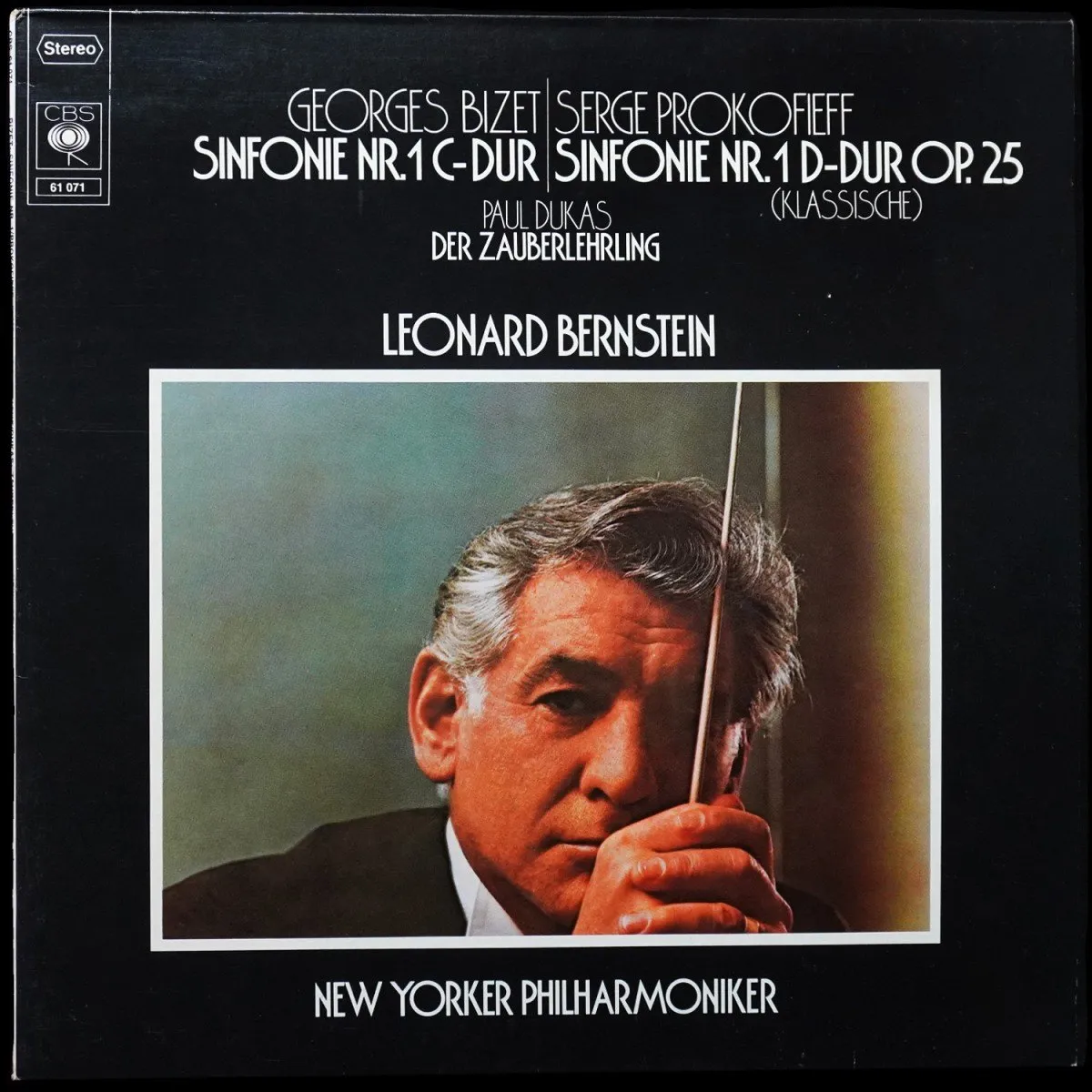 LP Leonard Bernstein — Bizet: Sinfonie Nr. 1 C-Dur / Sinfonie Nr. 1 D-Dur Op. 25 (Klassische) / Der Zauberlehrling фото