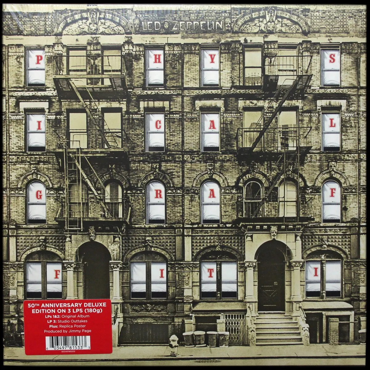 LP Led Zeppelin — Physical Graffiti (3LP-Boxset,  + постер) фото