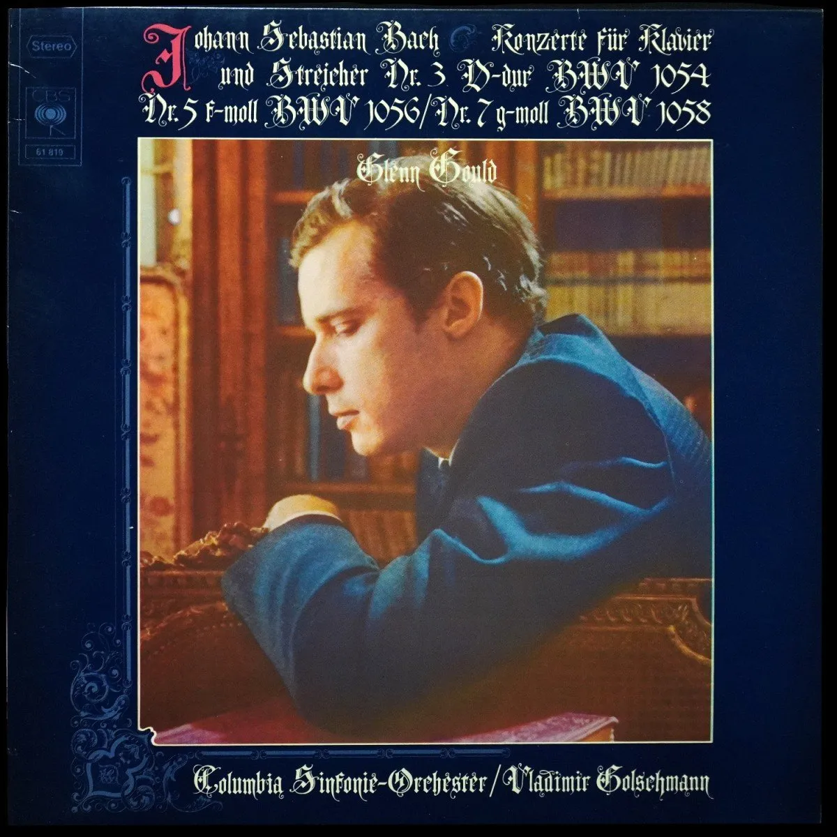 LP Vladimir Golschmann — Bach: Konzerte Fur Klavier Und Streicher Nr. 3 D-dur BWV 1054 / Nr. 5 f-moll BWV 1056 / Nr. 7 g-moll BWV 1058 фото