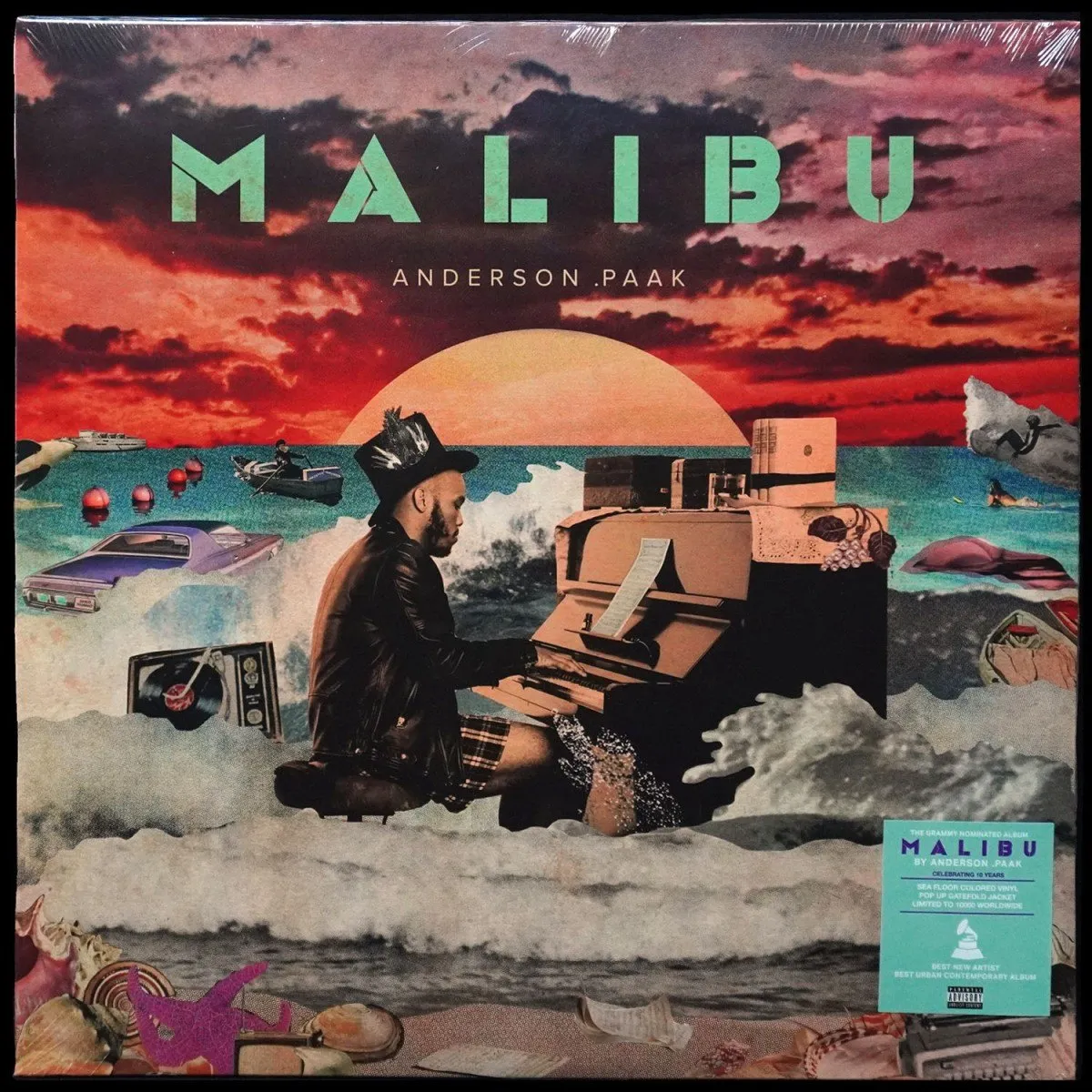 LP Anderson Paak — Malibu (2LP,  зелено-оранжевый винил) фото